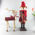 FQ marca artesanato de madeira decorativa Natal quebra-nozes de madeira
